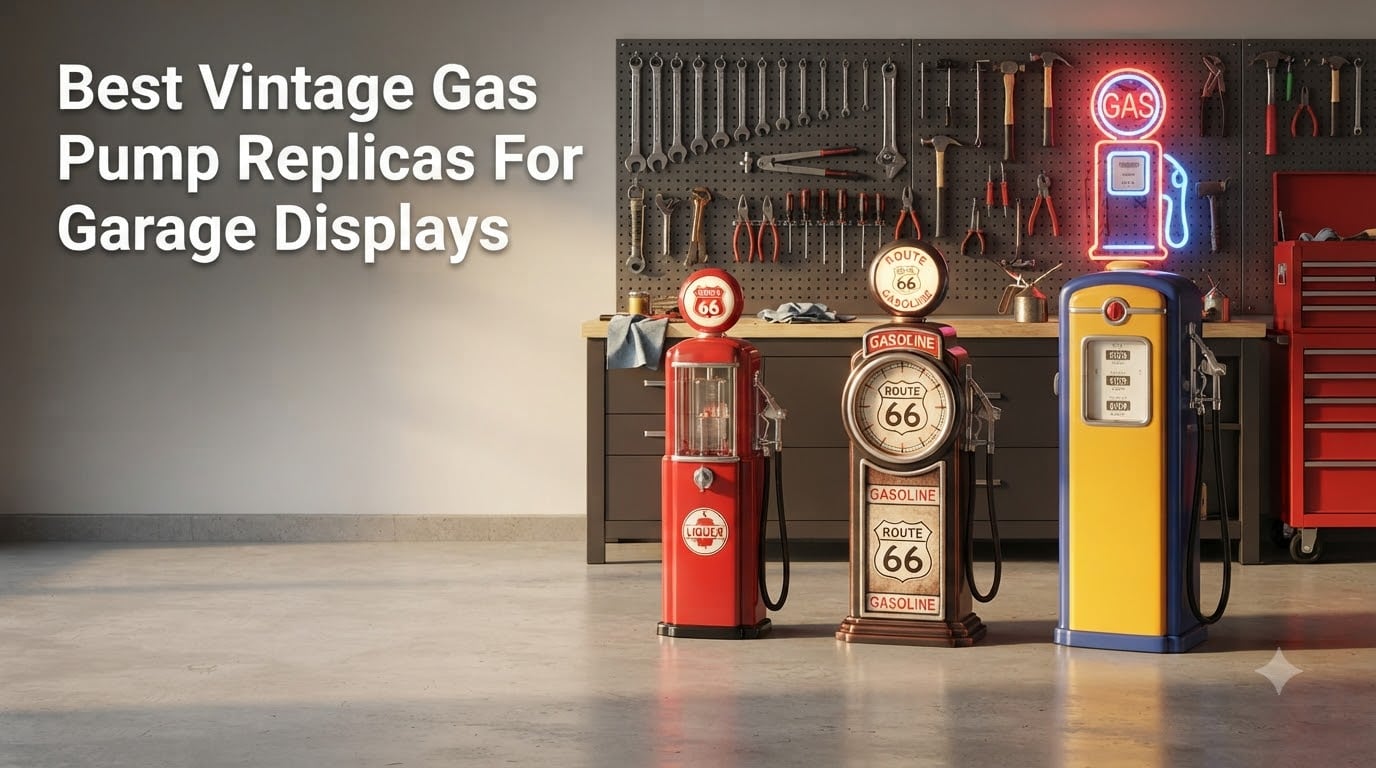 Best Vintage Gas Pump Replicas For Garage Displays
