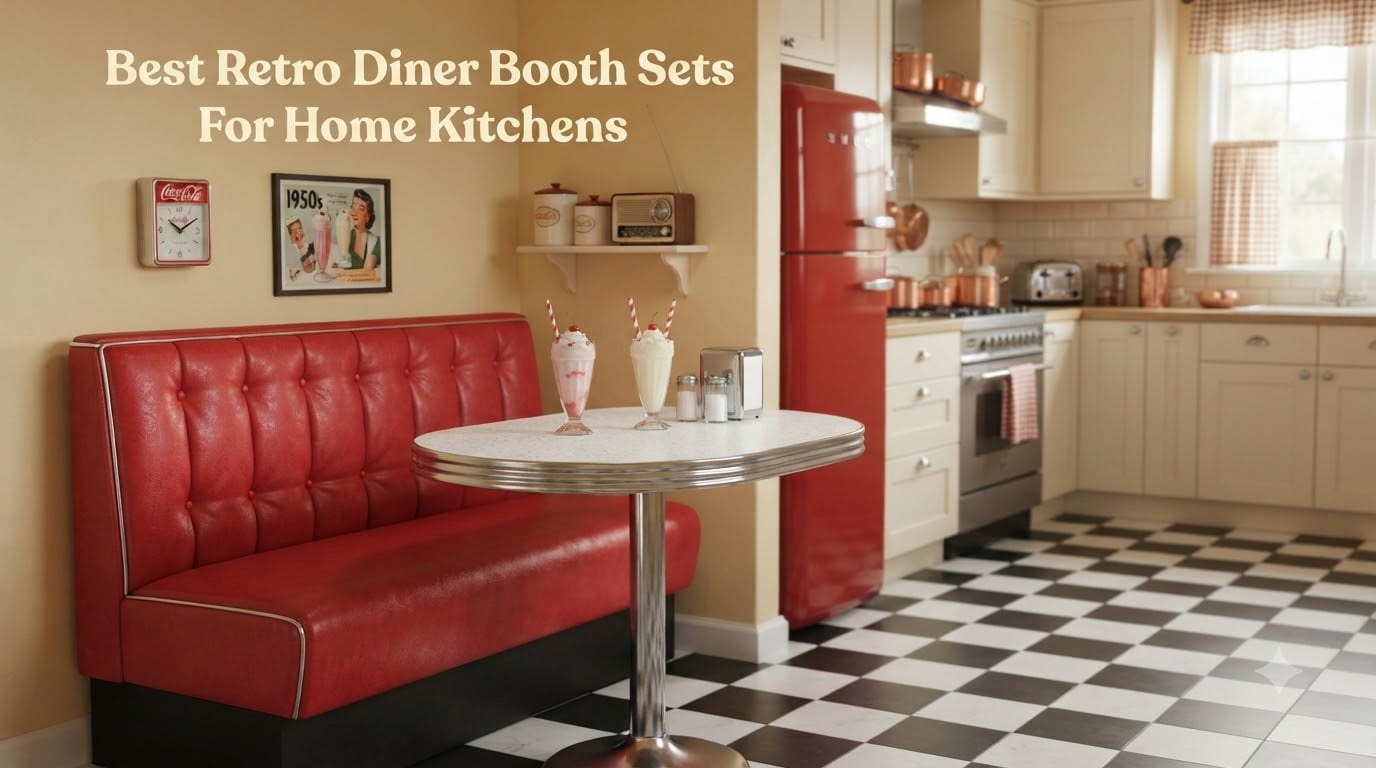 Best Retro Diner Booth Sets For Home Kitchens