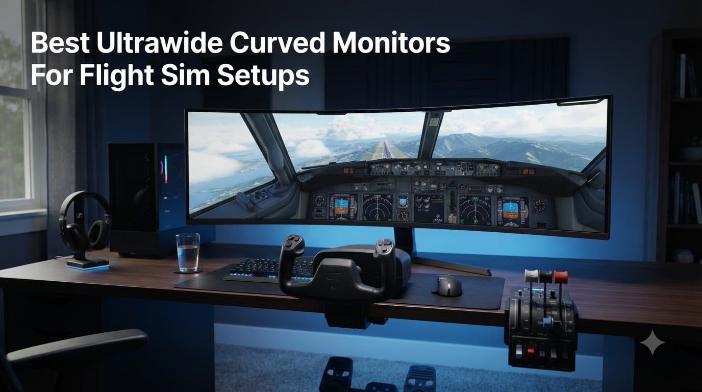 Best Ultrawide Curved Monitors For Flight Sim Setups