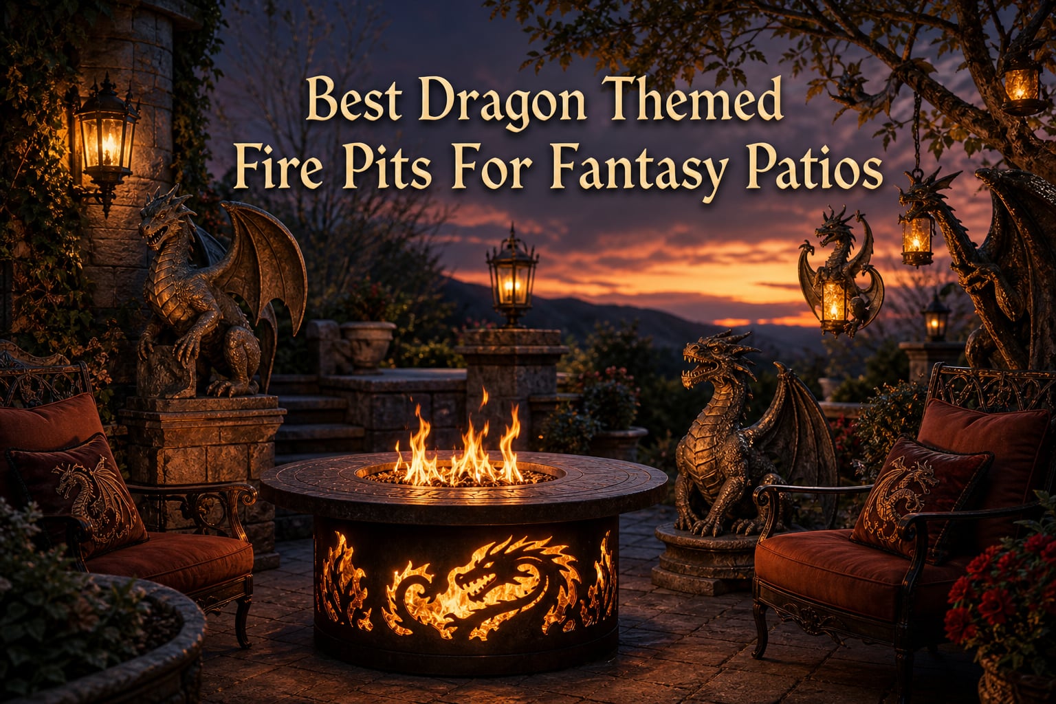 Best Dragon Themed Fire Pits For Fantasy Patios