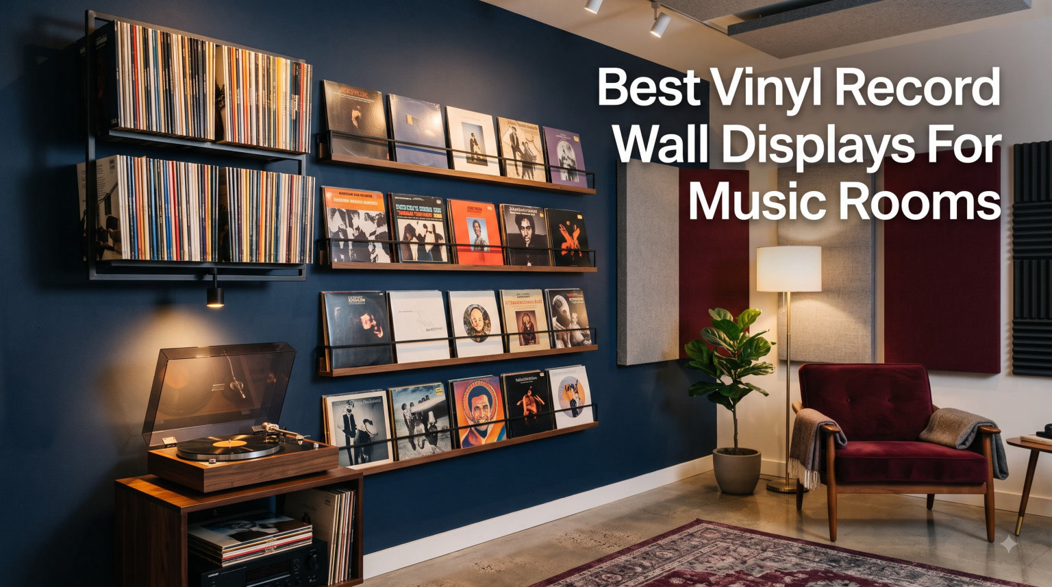 Best Vinyl Record Wall Displays For Music Rooms