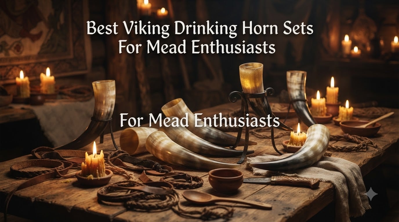 Best Viking Drinking Horn Sets For Mead Enthusiasts