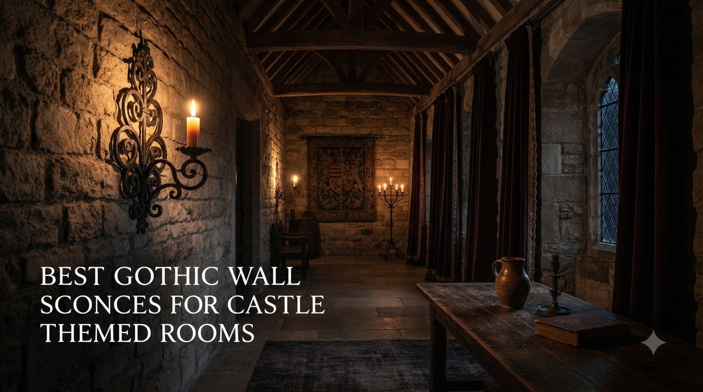 Best Gothic Wall Sconces For Castle Themed Rooms