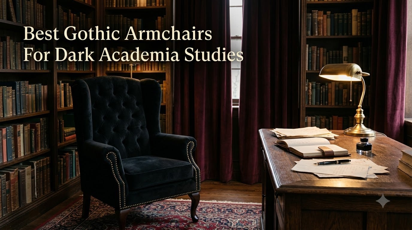 Best Gothic Armchairs For Dark Academia Studies