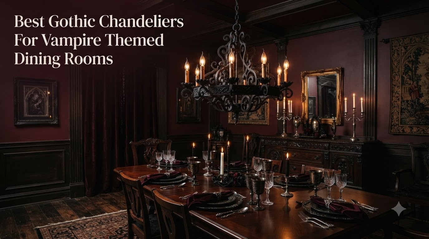 Best Gothic Chandeliers For Vampire Themed Dining Rooms
