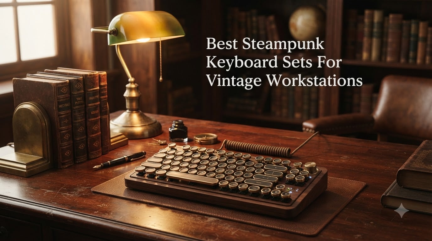 Best Steampunk Keyboard Sets For Vintage Workstations
