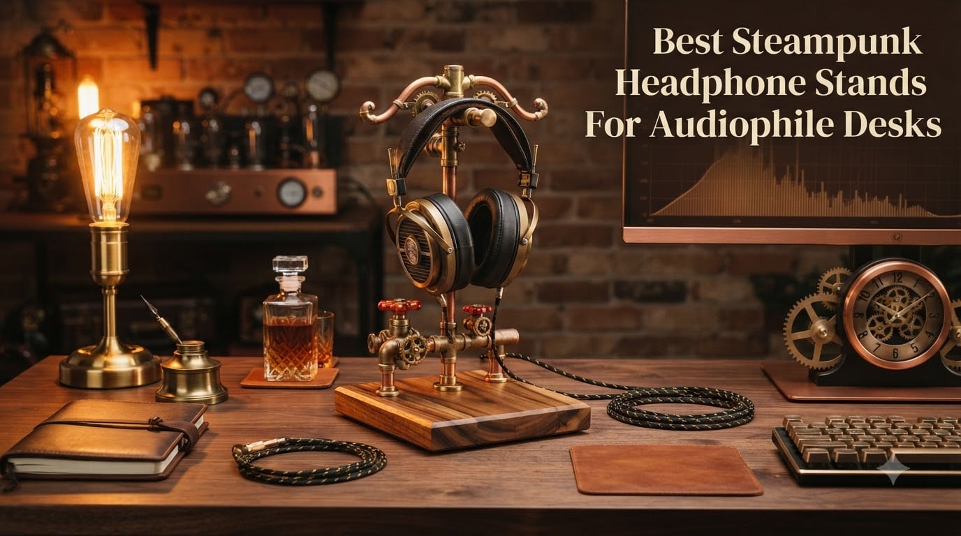 Best Steampunk Headphone Stands For Audiophile Desks
