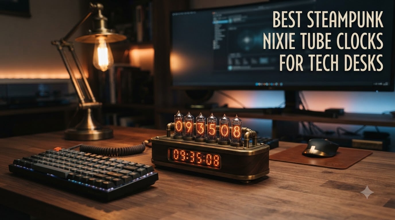 Best Steampunk Nixie Tube Clocks For Tech Desks