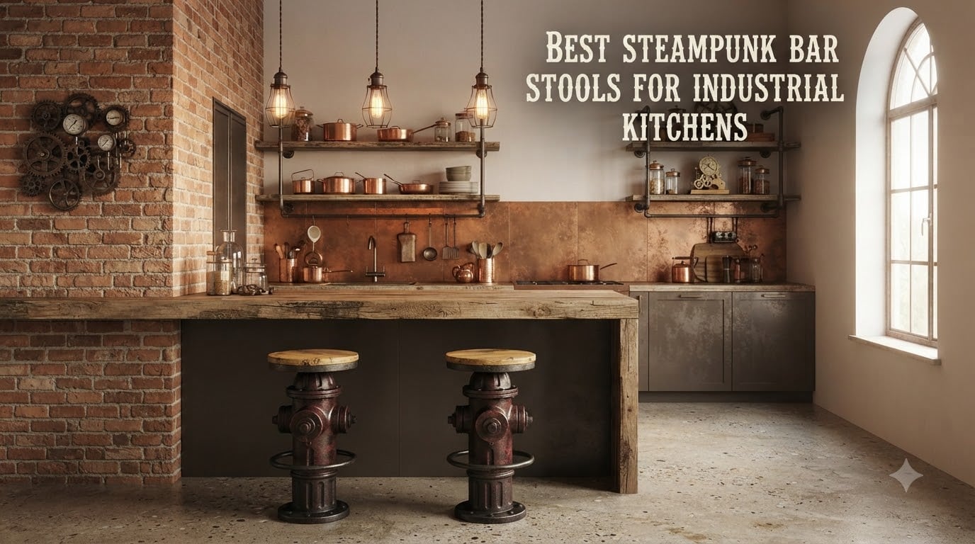 Best Steampunk Bar Stools For Industrial Kitchens