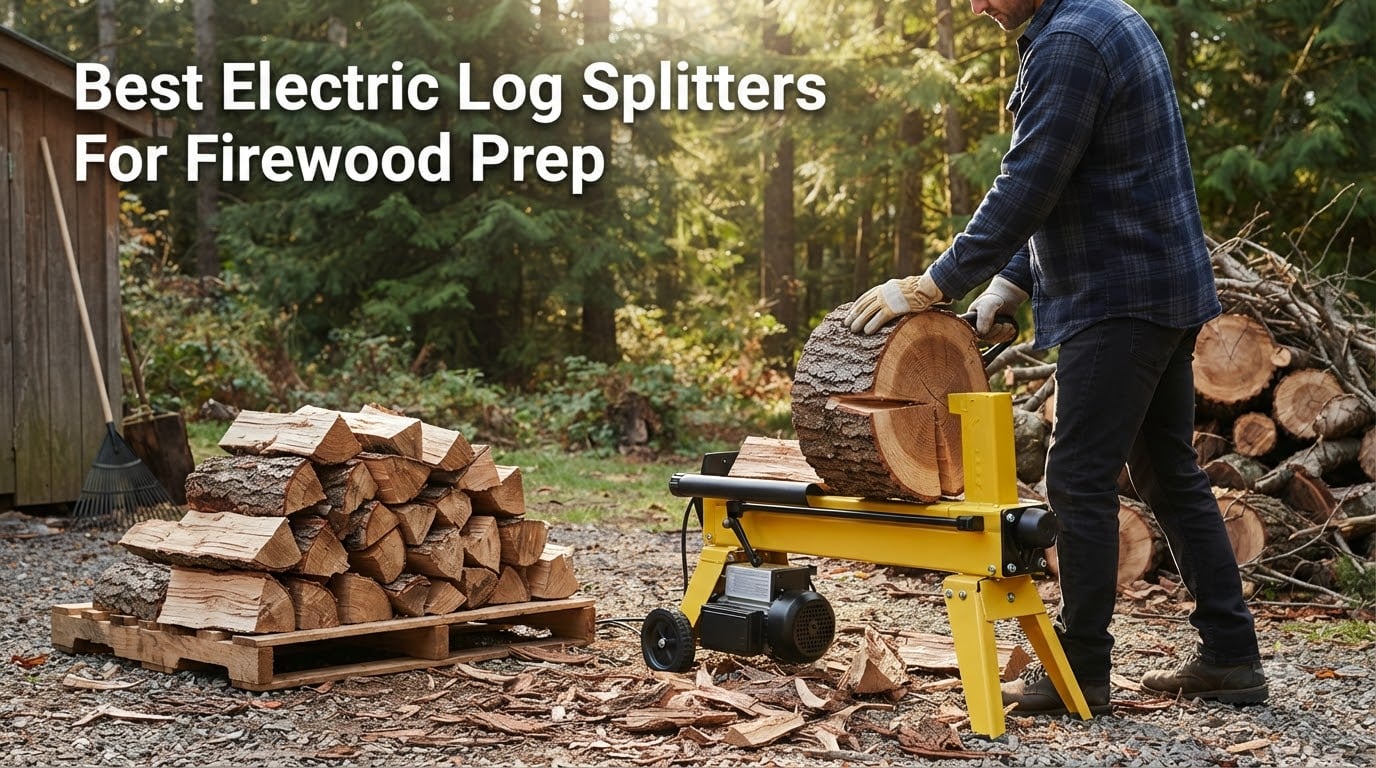 Best Electric Log Splitters For Firewood Prep