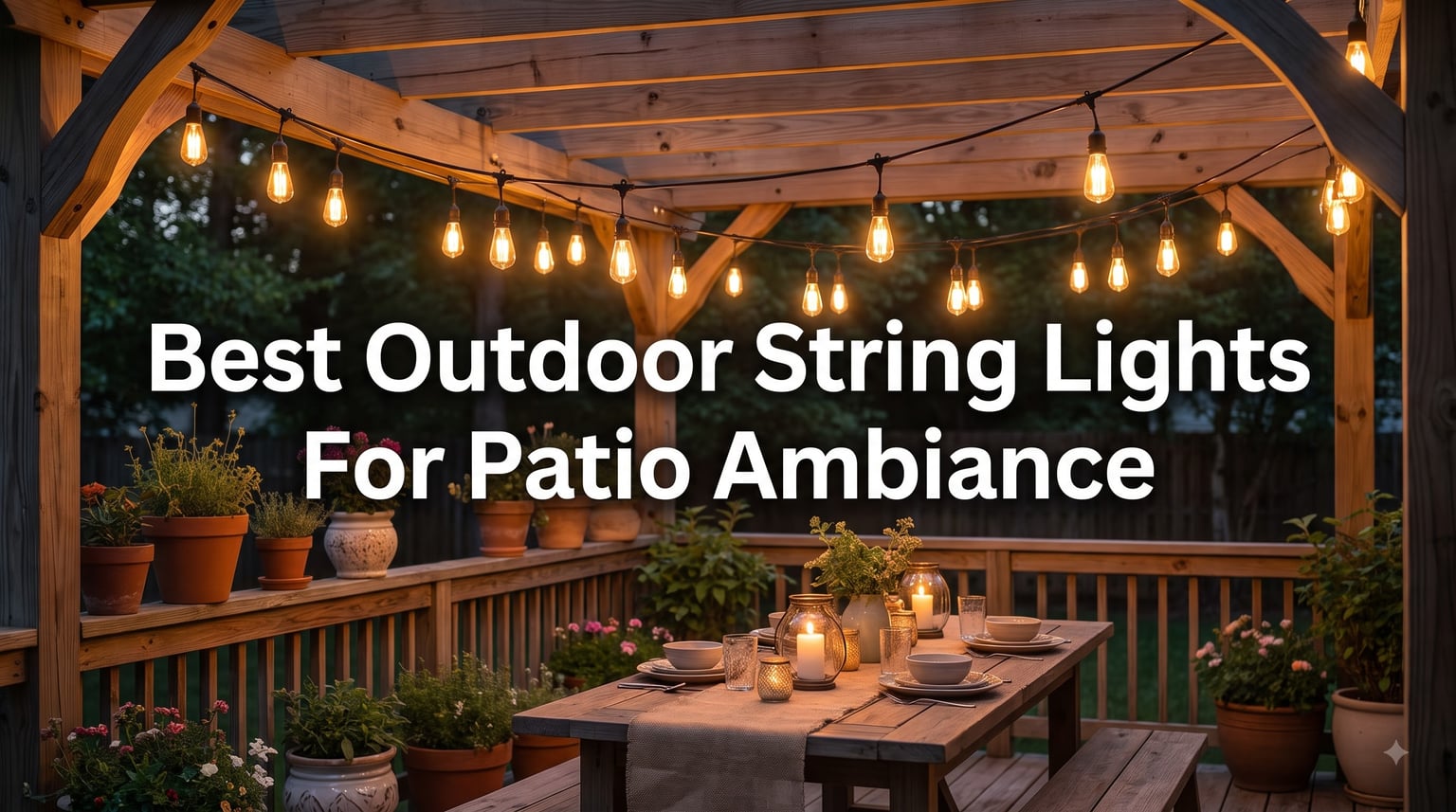 Best Outdoor String Lights For Patio Ambiance
