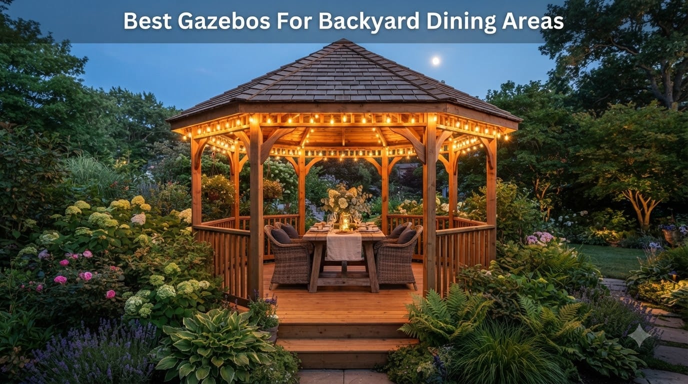 Best Gazebos For Backyard Dining Areas