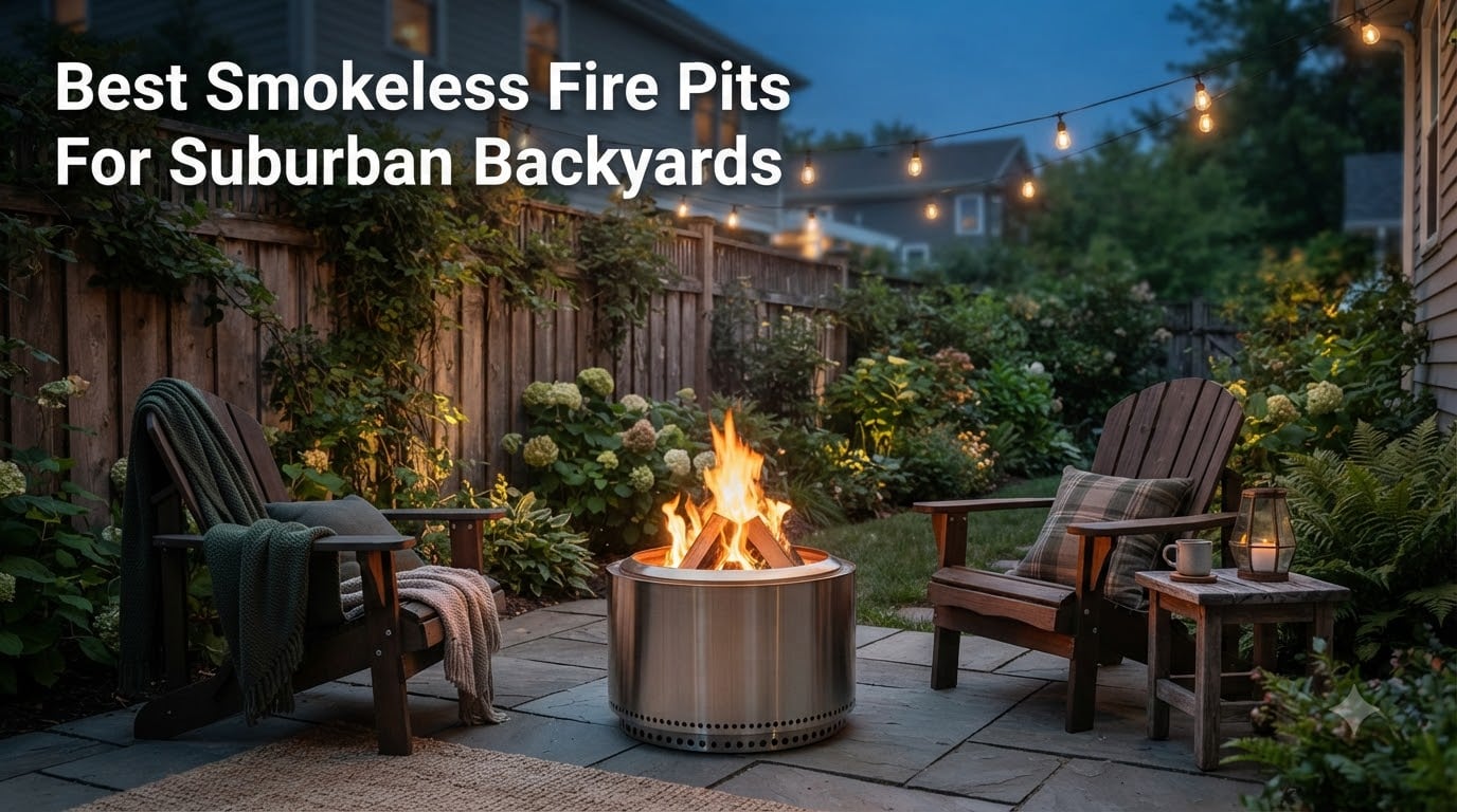 Best Smokeless Fire Pits For Suburban Backyards