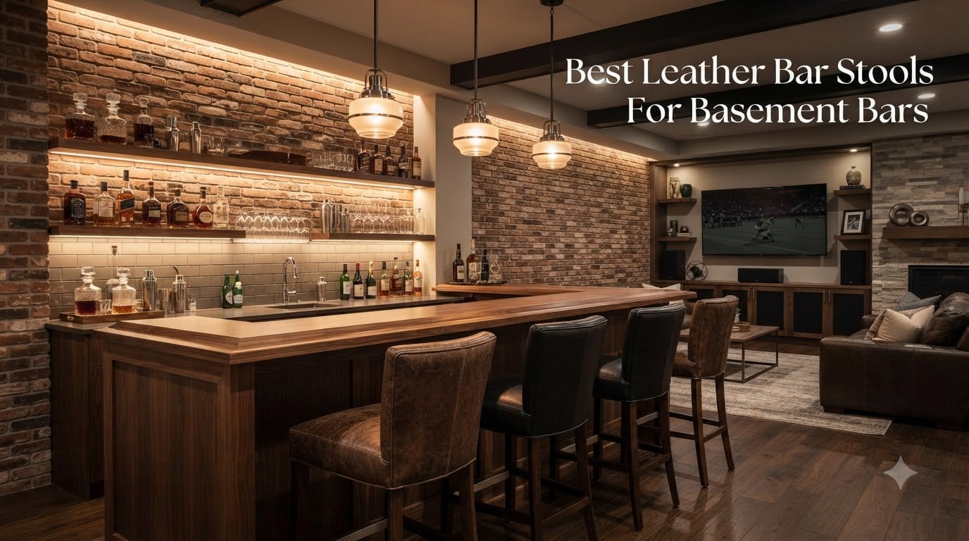 Best Leather Bar Stools For Basement Bars