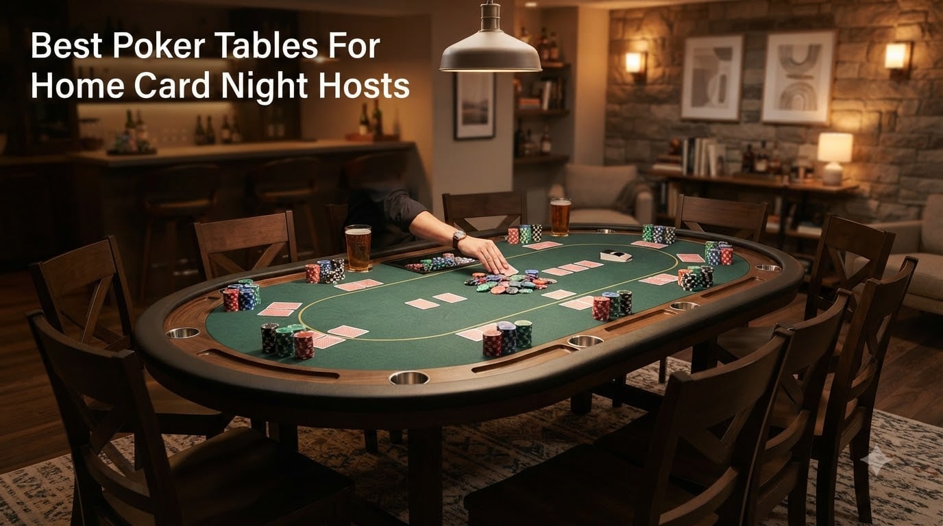 Best Poker Tables For Home Card Night Hosts