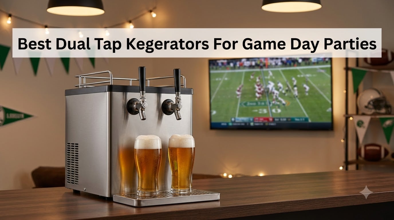 Best Dual Tap Kegerators For Game Day Parties