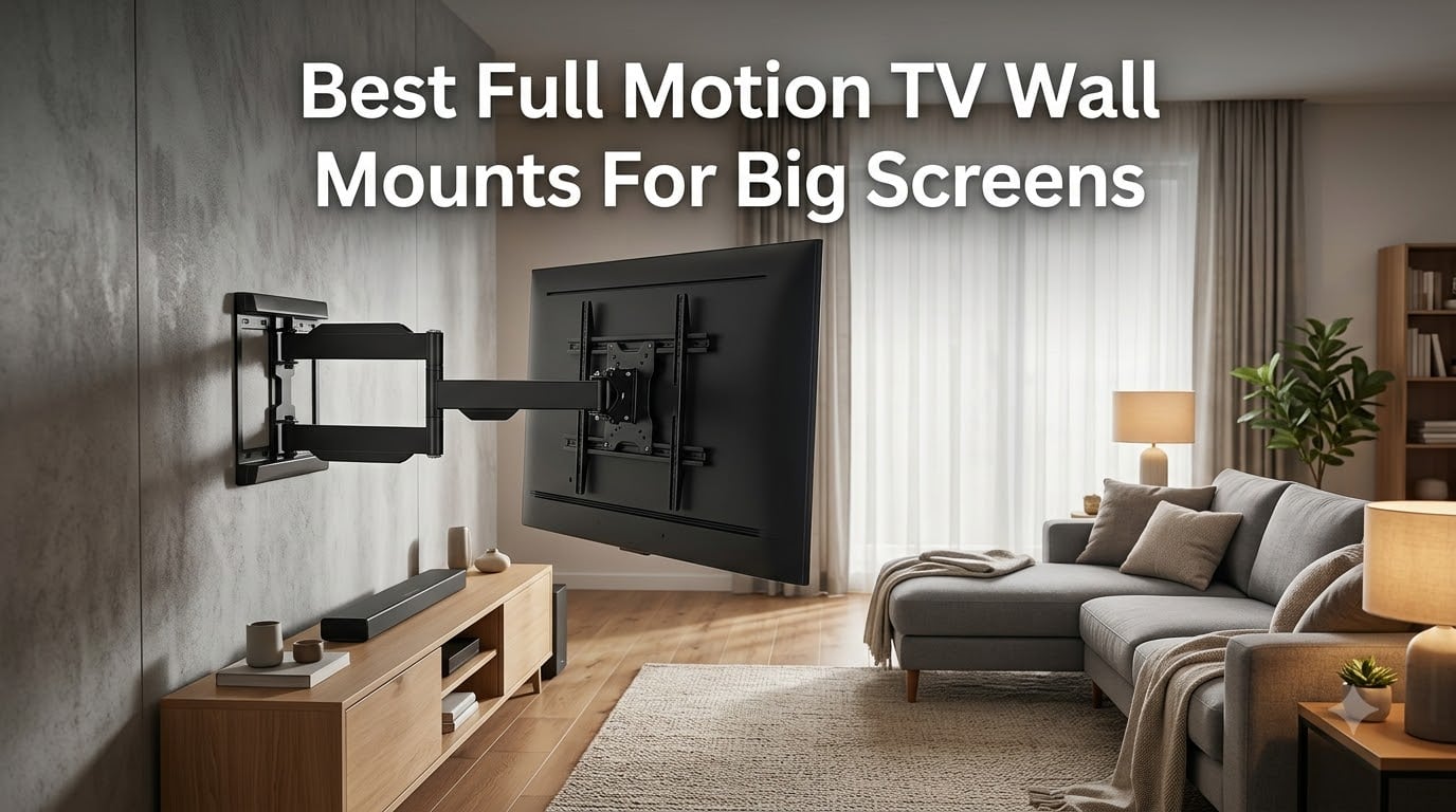 Best Full Motion TV Wall Mounts For Big Screens