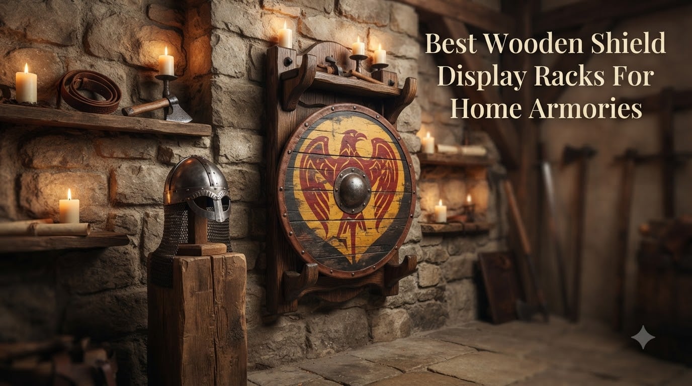 Best Wooden Shield Display Racks For Home Armories