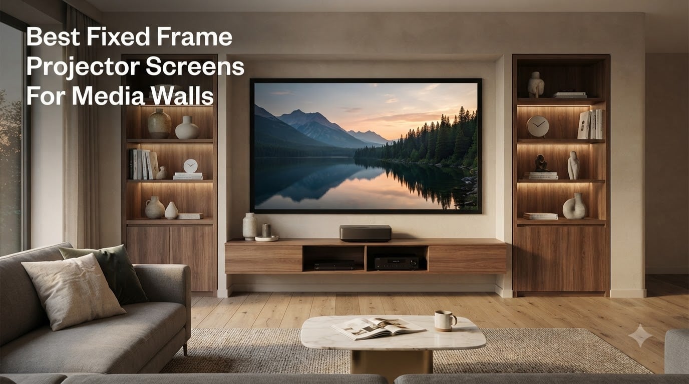 Best Fixed Frame Projector Screens For Media Walls