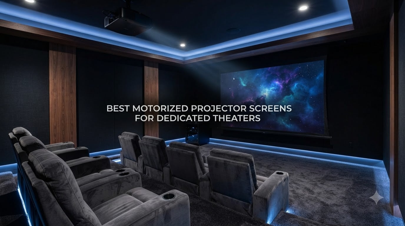 Best Motorized Projector Screens For Dedicated Theaters