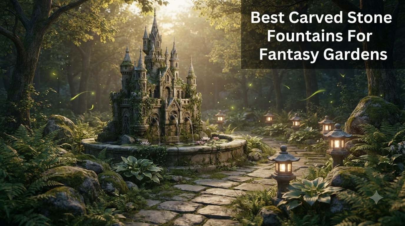 Best Carved Stone Fountains For Fantasy Gardens