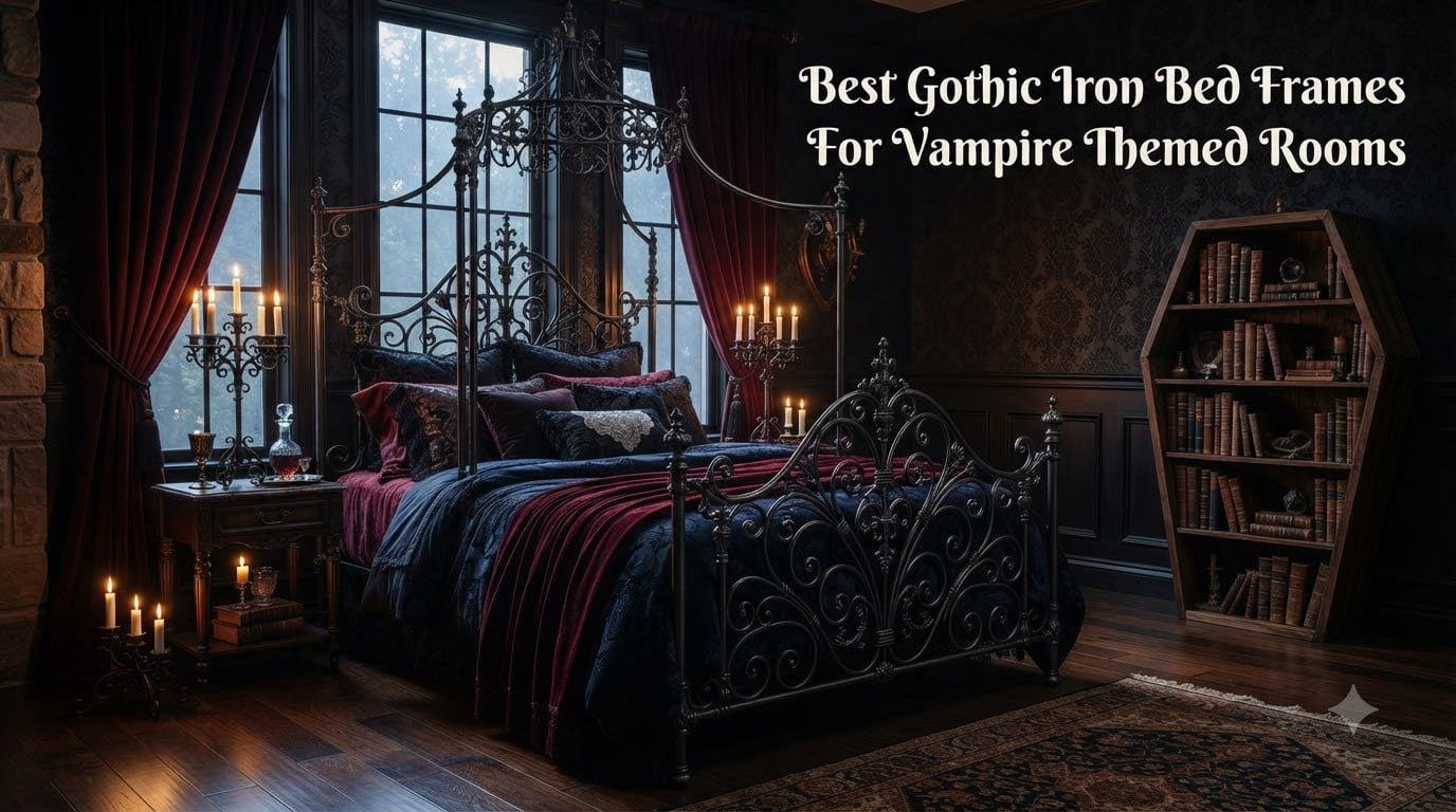Best Gothic Iron Bed Frames For Vampire Themed Rooms