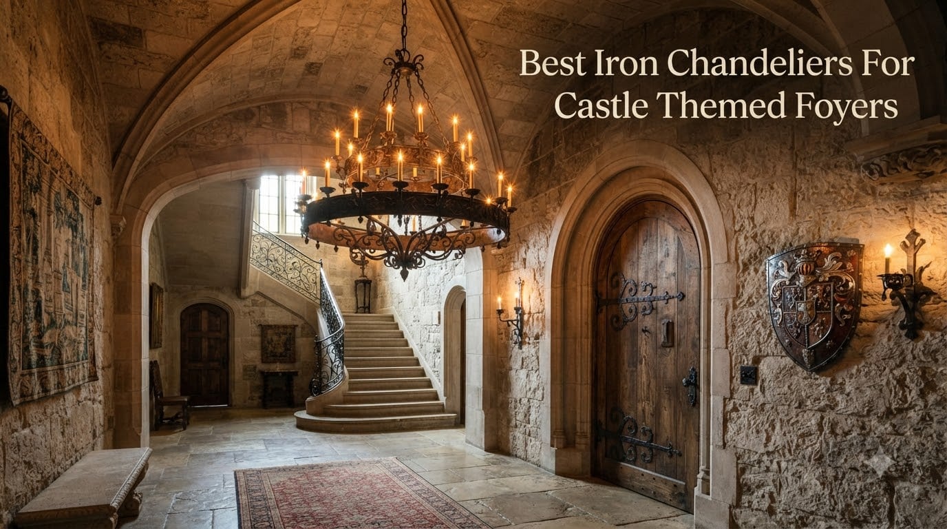 Best Iron Chandeliers For Castle Themed Foyers