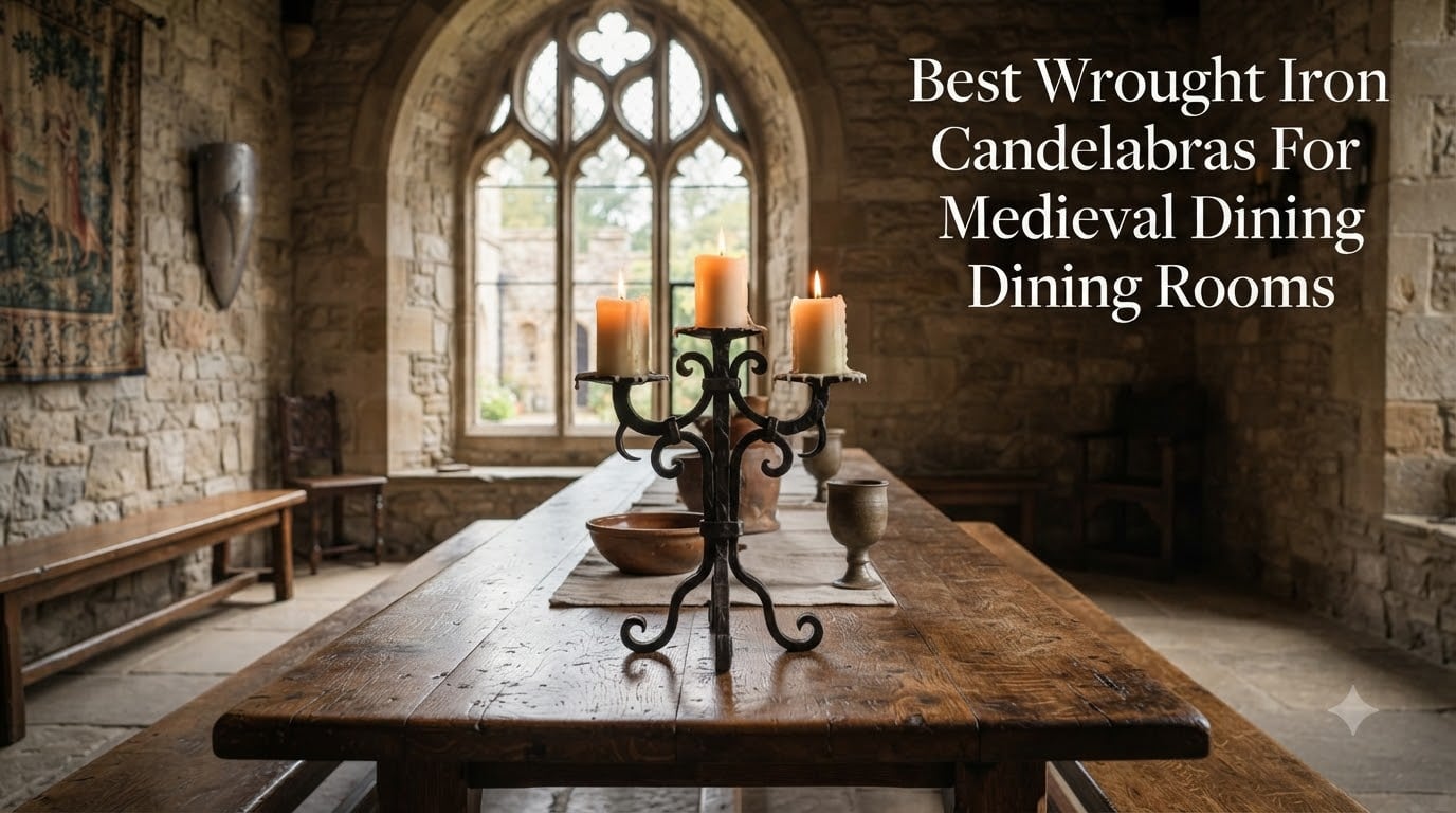 Best Wrought Iron Candelabras For Medieval Dining Rooms