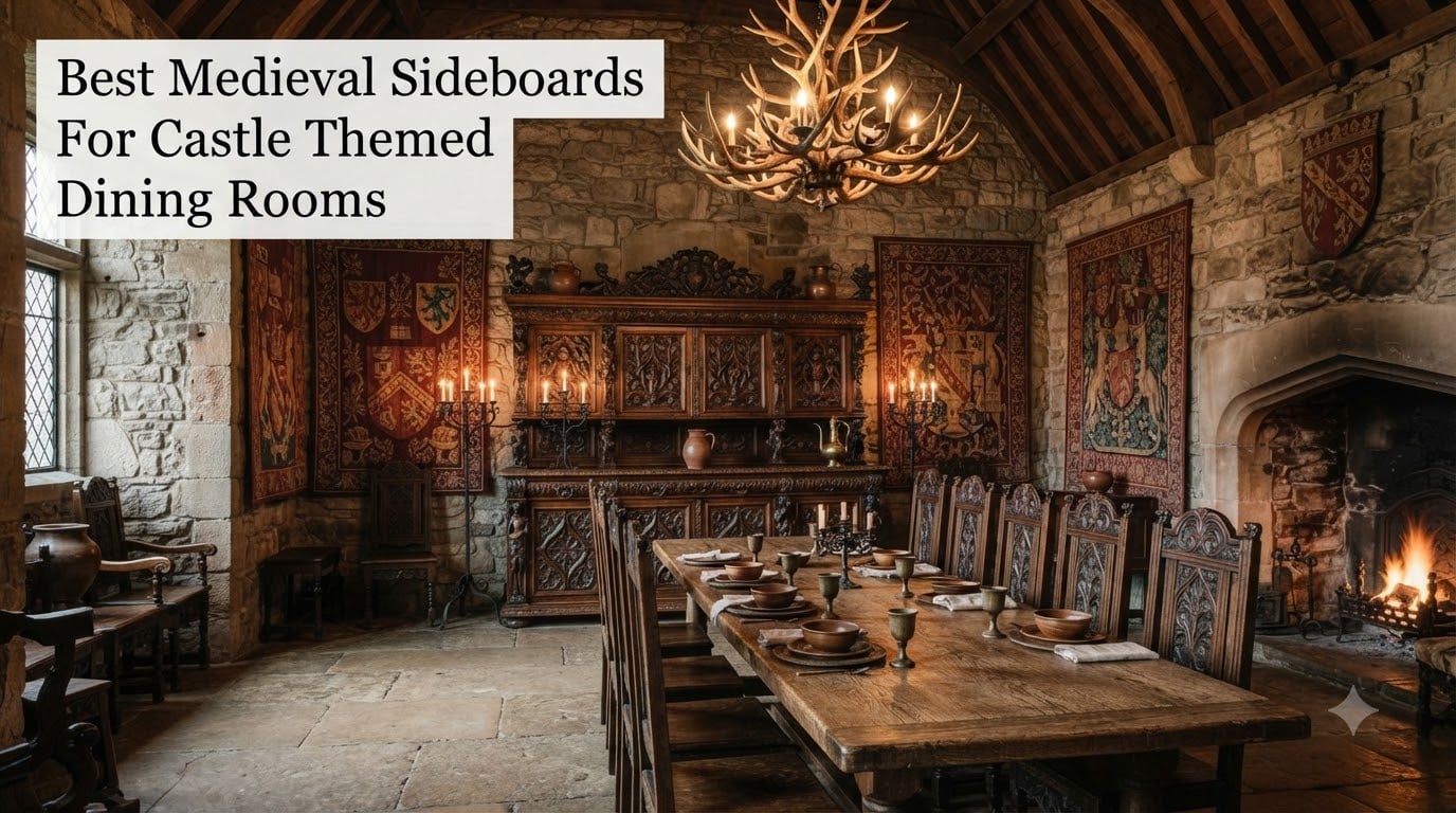 Best Medieval Sideboards For Castle Themed Dining Rooms