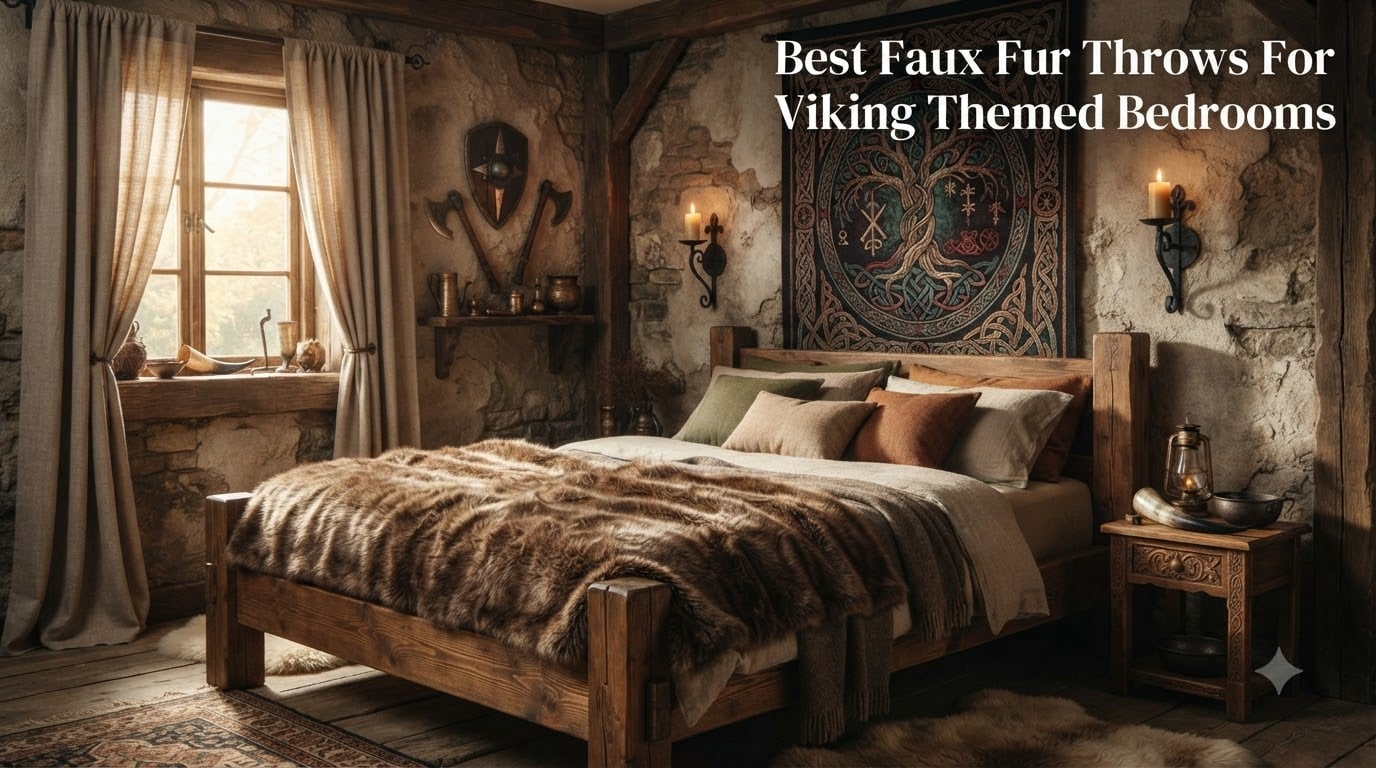 Best Faux Fur Throws For Viking Themed Bedrooms