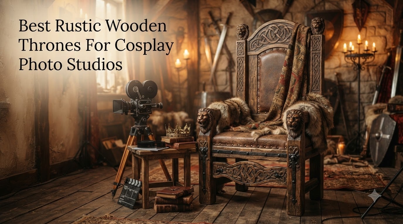 Best Rustic Wooden Thrones For Cosplay Photo Studios