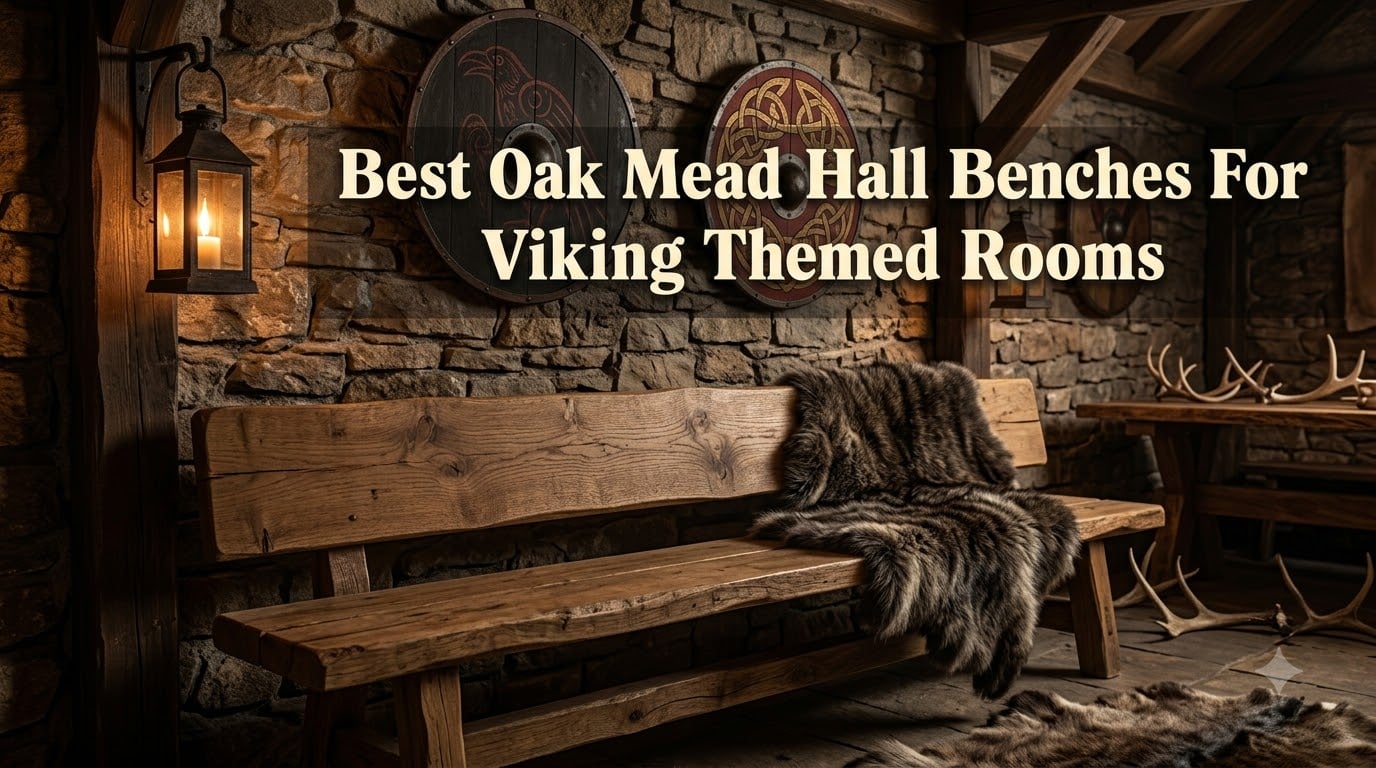 Best Oak Mead Hall Benches For Viking Themed Rooms