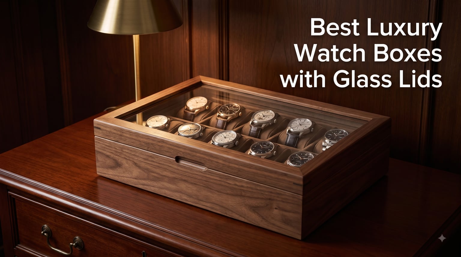 Best Luxury Watch Boxes with Glass Lids