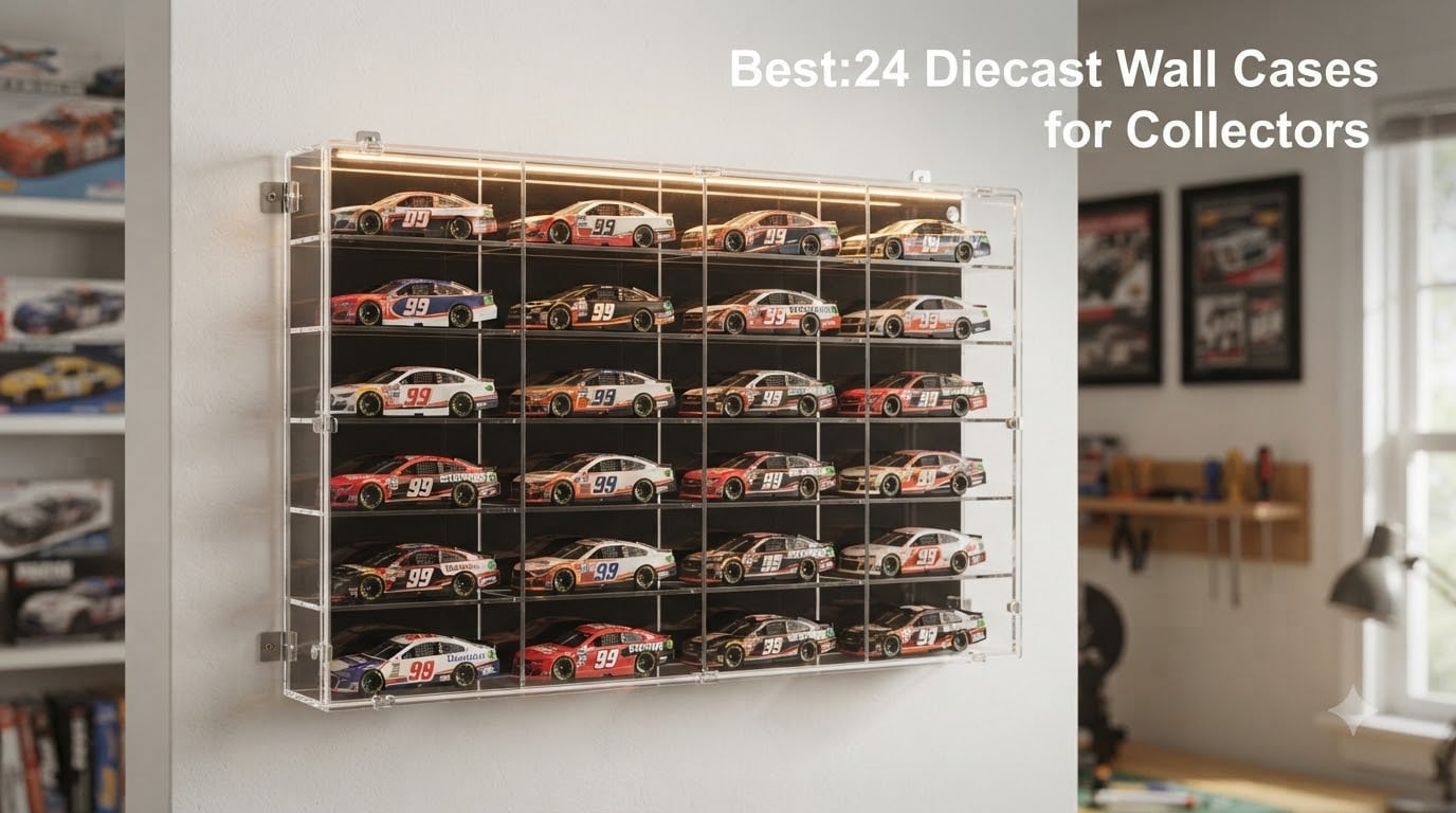Best 1:24 Diecast Wall Cases for Collectors
