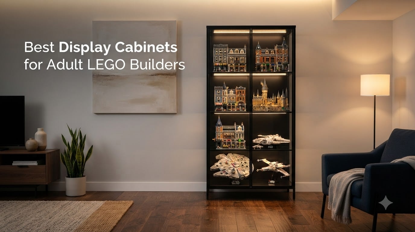 Best Display Cabinets for Adult LEGO Builders