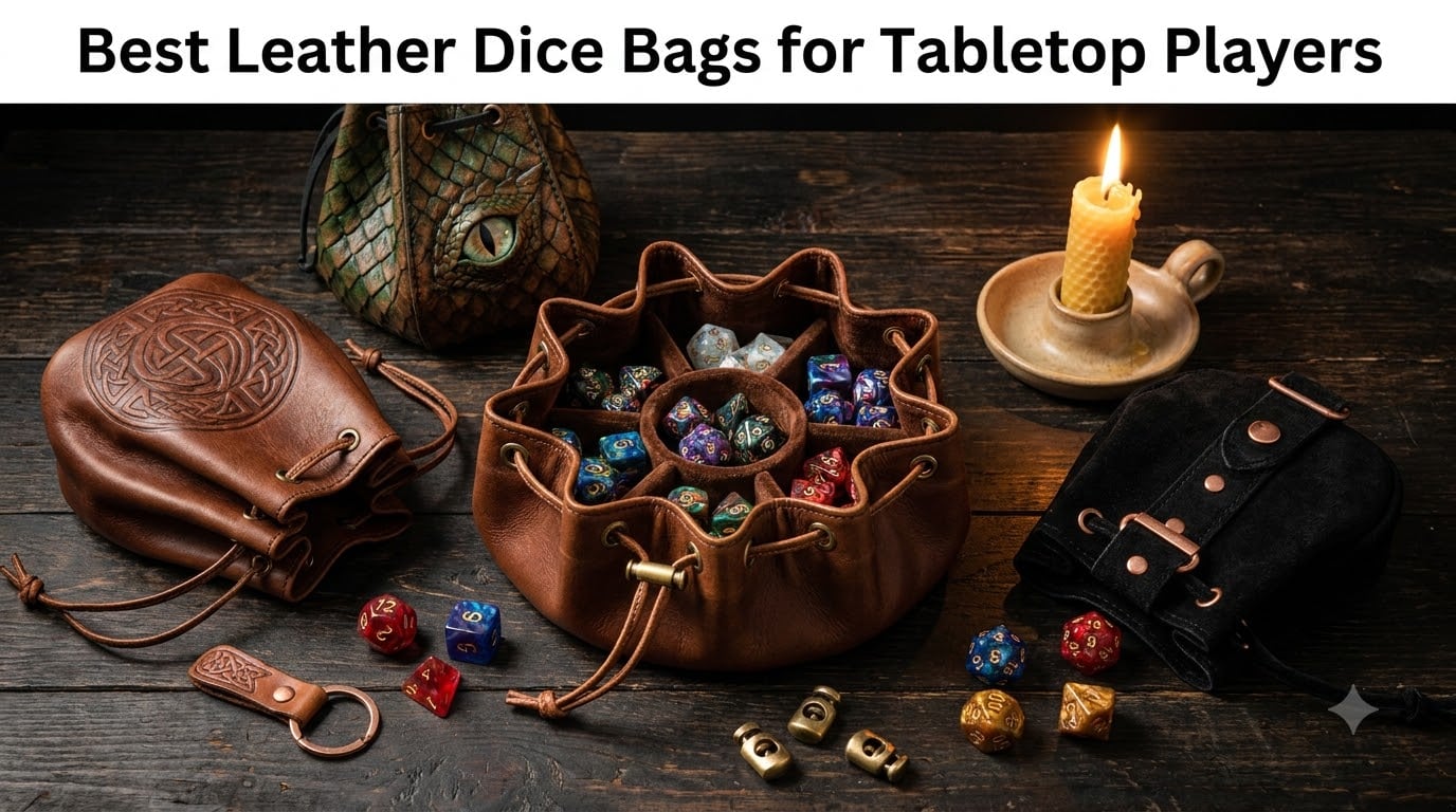 Best Leather Dice Bags for Tabletop Players