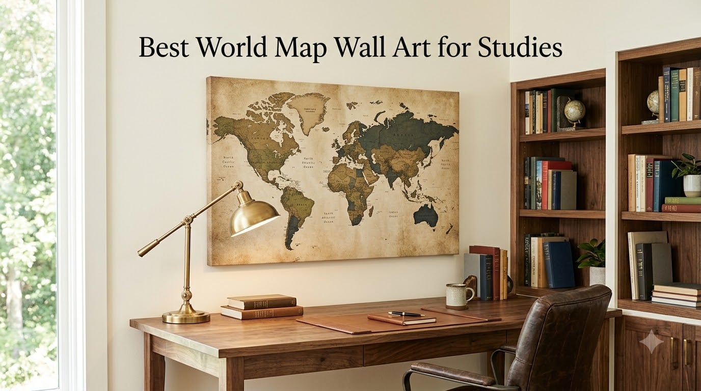 Best World Map Wall Art for Studies