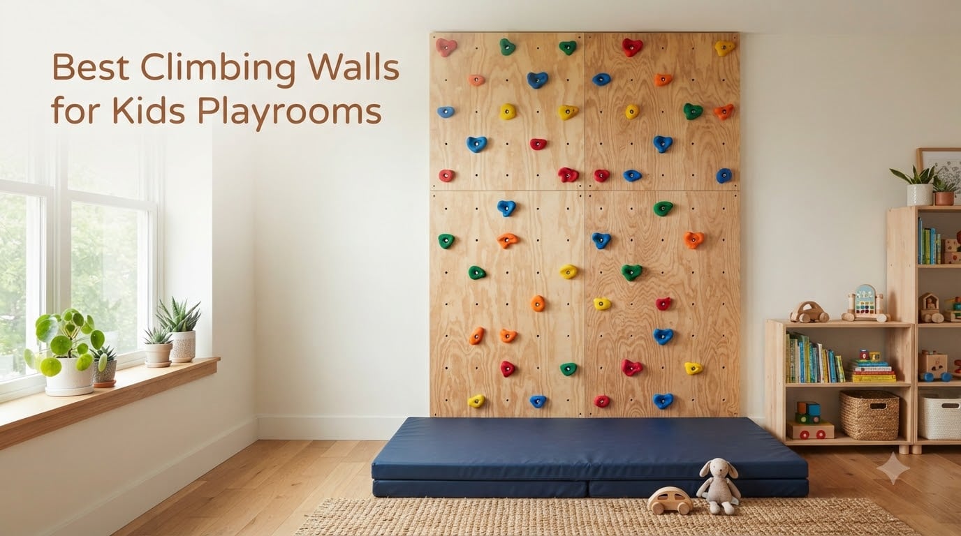 Best Climbing Walls for Kids Playrooms