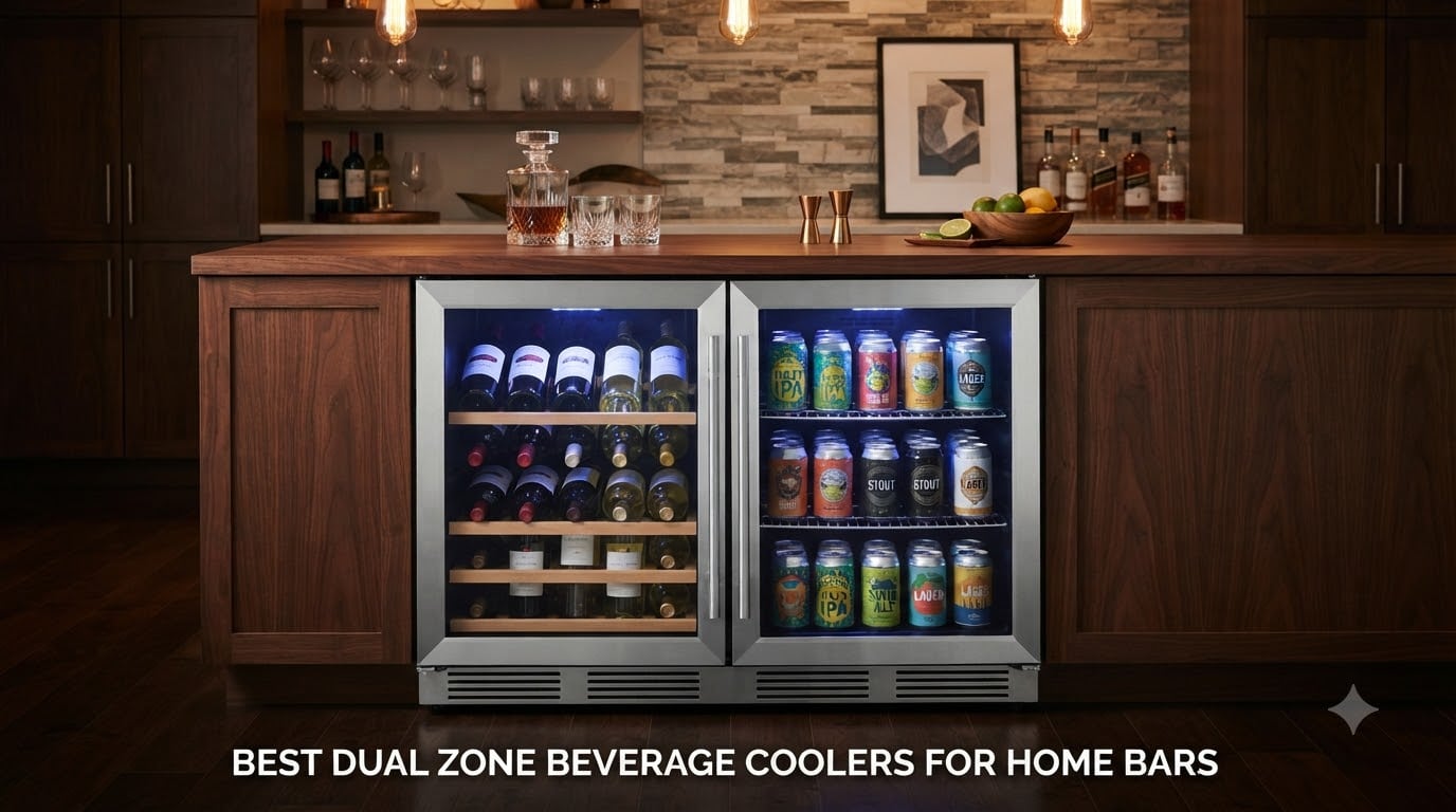 Best Dual Zone Beverage Coolers for Home Bars