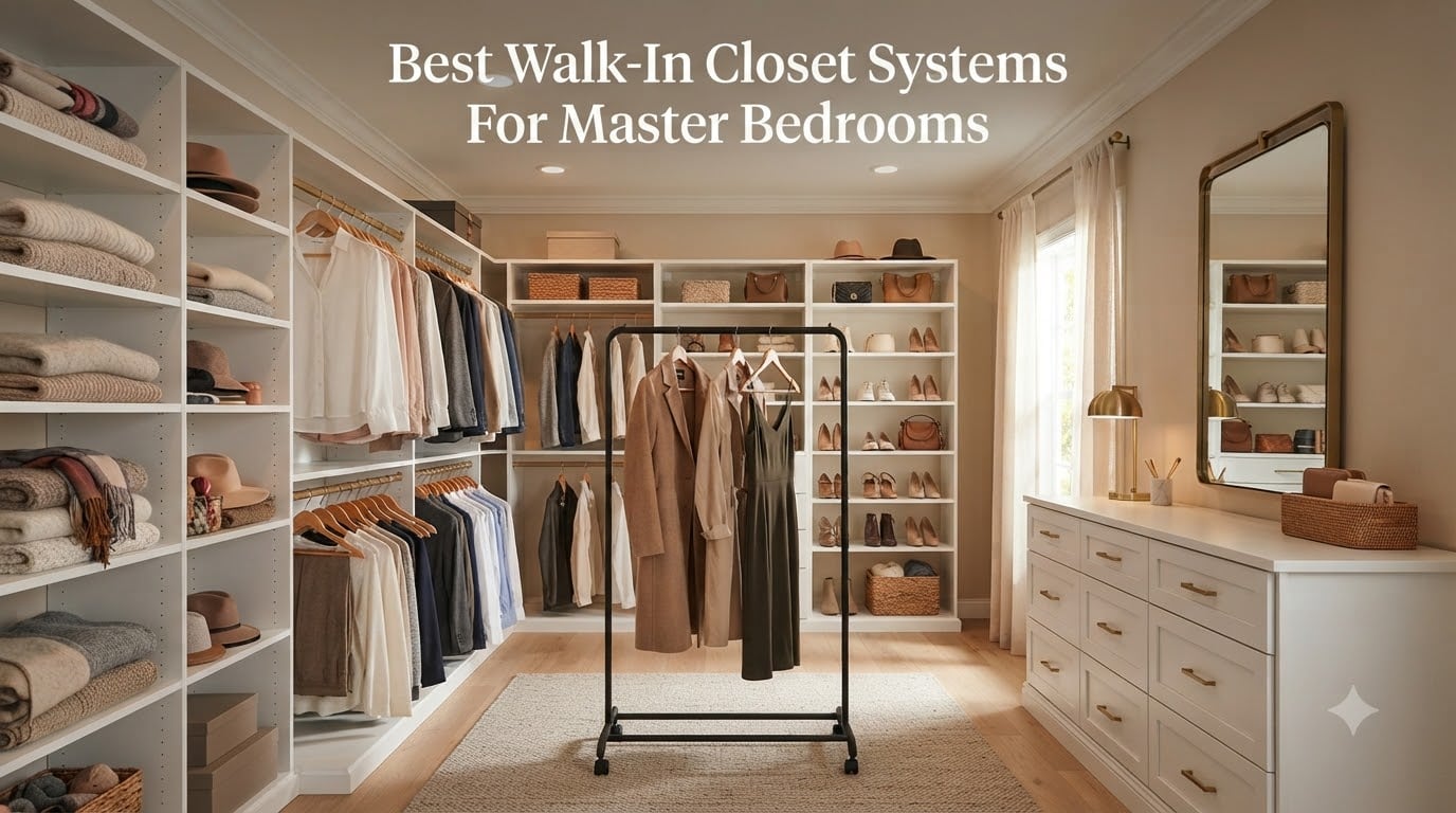 Best Walk-In Closet Systems For Master Bedrooms
