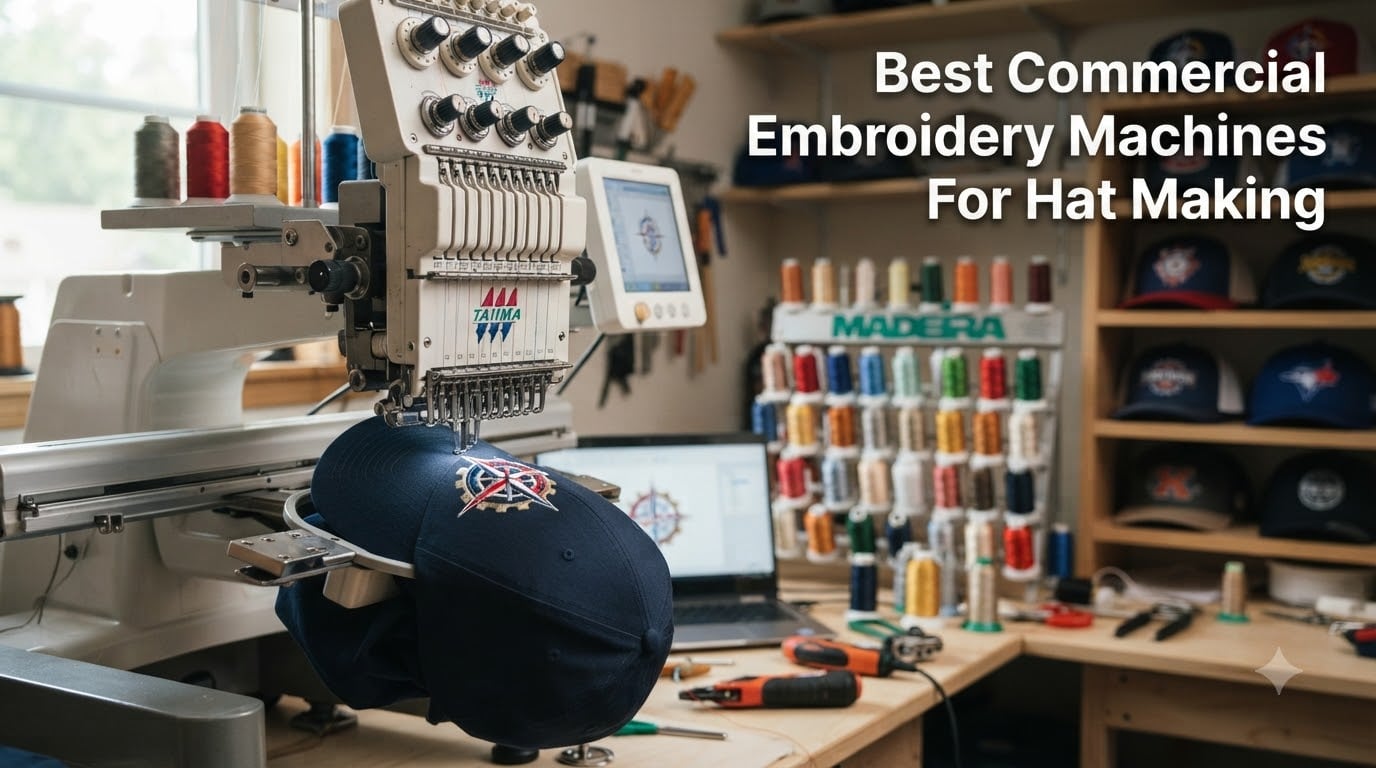 Best Commercial Embroidery Machines For Hat Making