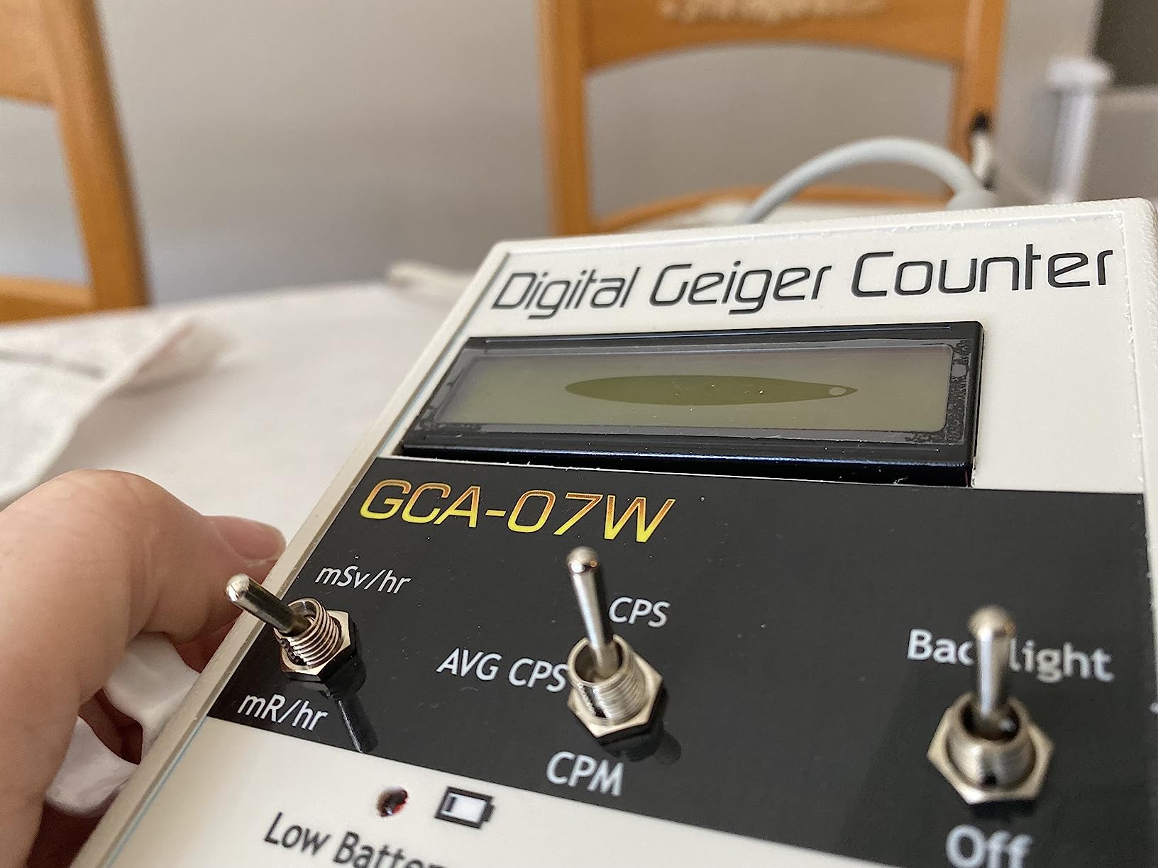 Geiger Counter - Digital - Professional - Model # GCA-07W External Wand Probe - ANSI N323A Certification Ready- 0.001 mR/hr Resolution - 1000 mR/hr Range customer photo 2