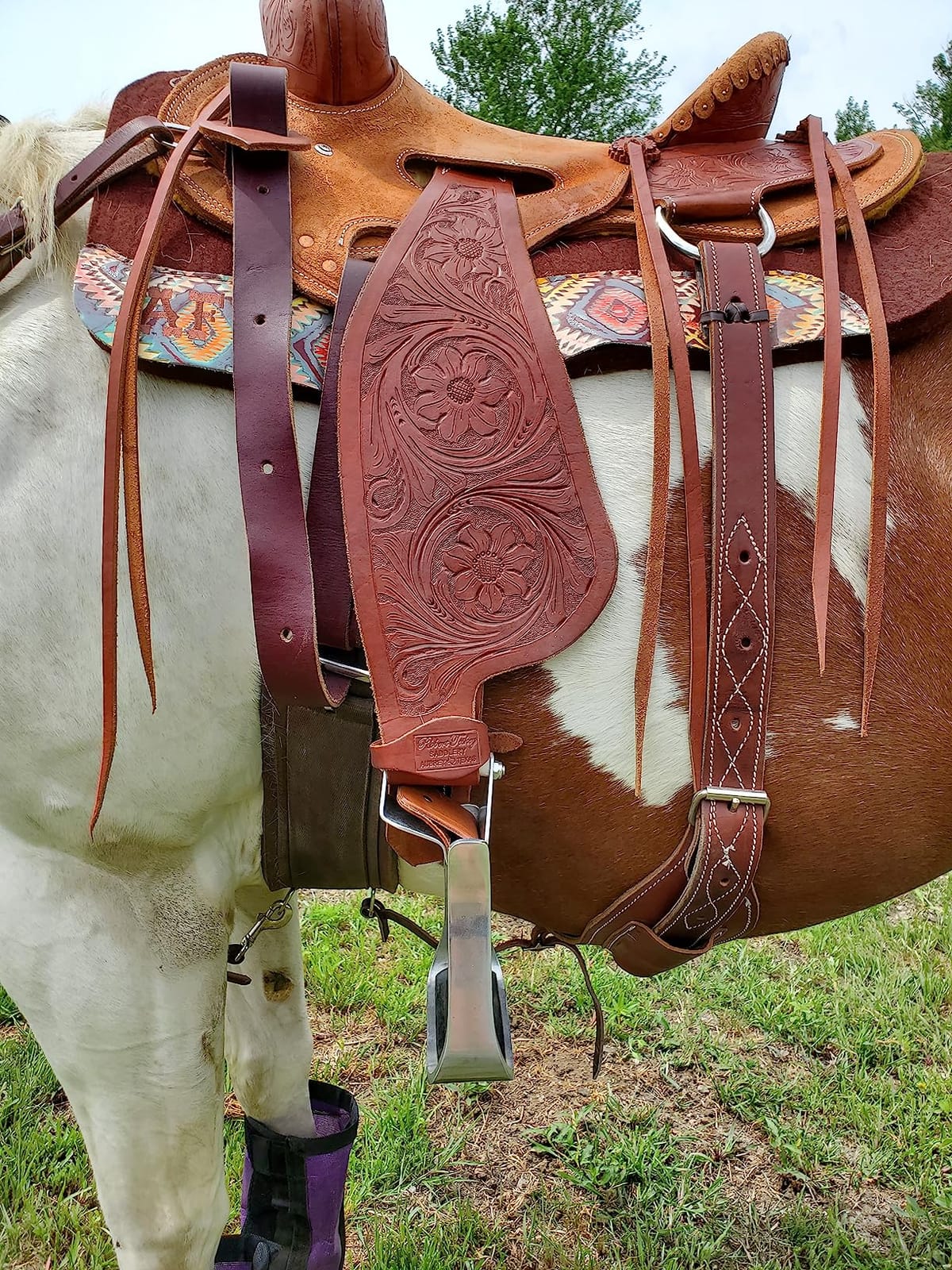 Cashel Ez Knee 3in Western Saddle Stirrup Adjuster (EZK-3.0), Aluminum customer photo 2
