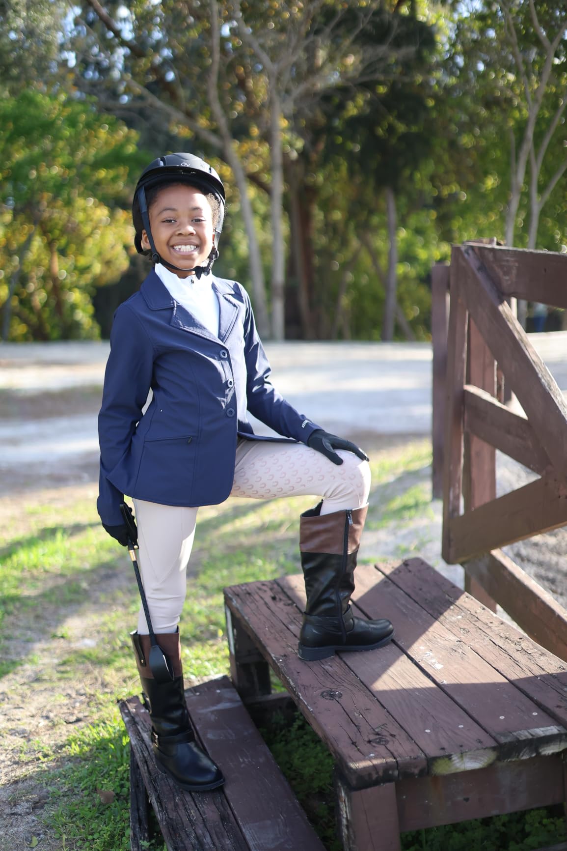 OVATION Adult Deluxe Schooler Riding Helmet - Lightweight Breathable Adjustable Equestrian Safety Helmet w/Removable Liner customer photo 1