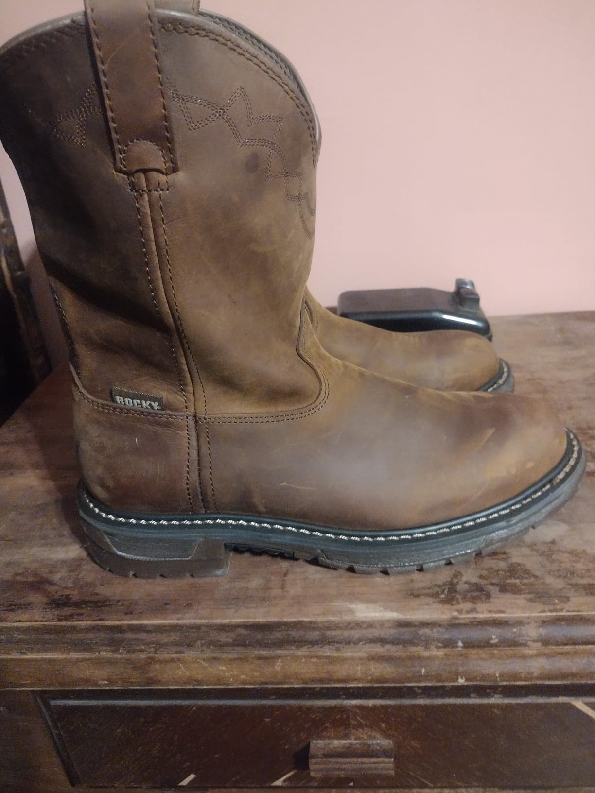 ROCKY Men's Original Ride Branson Saddle Roper Waterproof Western Boot customer photo 2