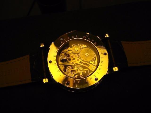 Gute Mechanical Skeleton Watch Hand-Wind Steampunk Roman Numeral Unisex customer photo 1