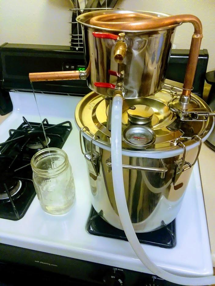 2 Pots Stainless Steel Still 5Gal/20Liters Water Alcohol Distiller Home Brew Kit Wine Making Supplies for DIY Brandy Whisky Vodka Distilled Water, Silver customer photo 1