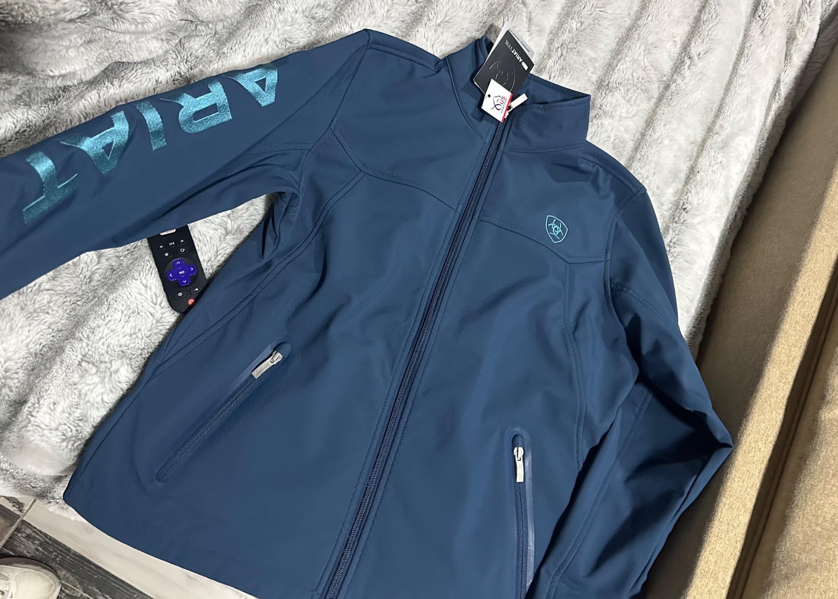 Ariat Women's New Team Softshell Jacket – Wind and Water Resistant Jacket customer photo 1