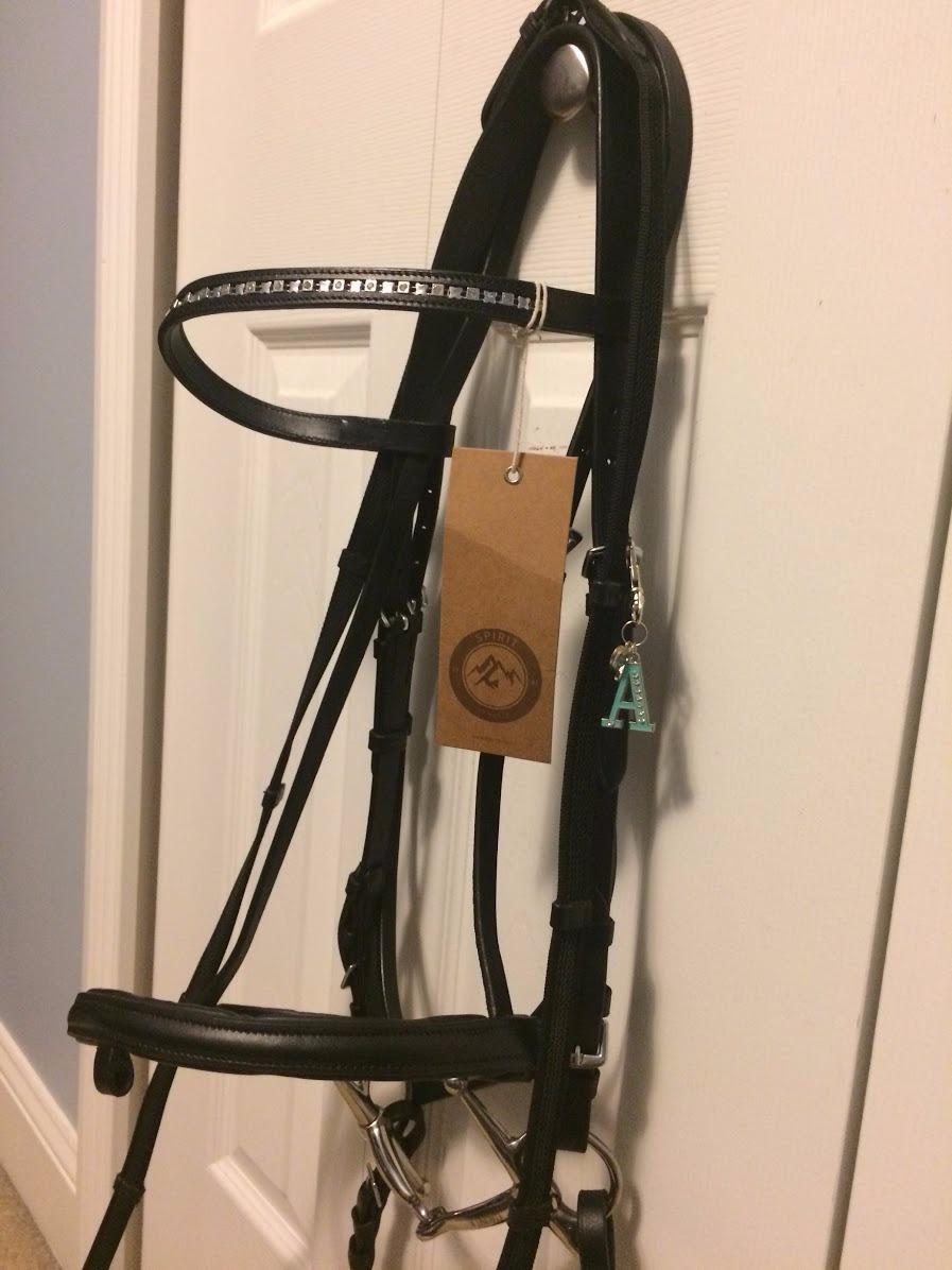 HORZE Weston Padded Leather Snaffle Bridle with Flash Noseband and Web Reins | English Bridle for Horses customer photo 2