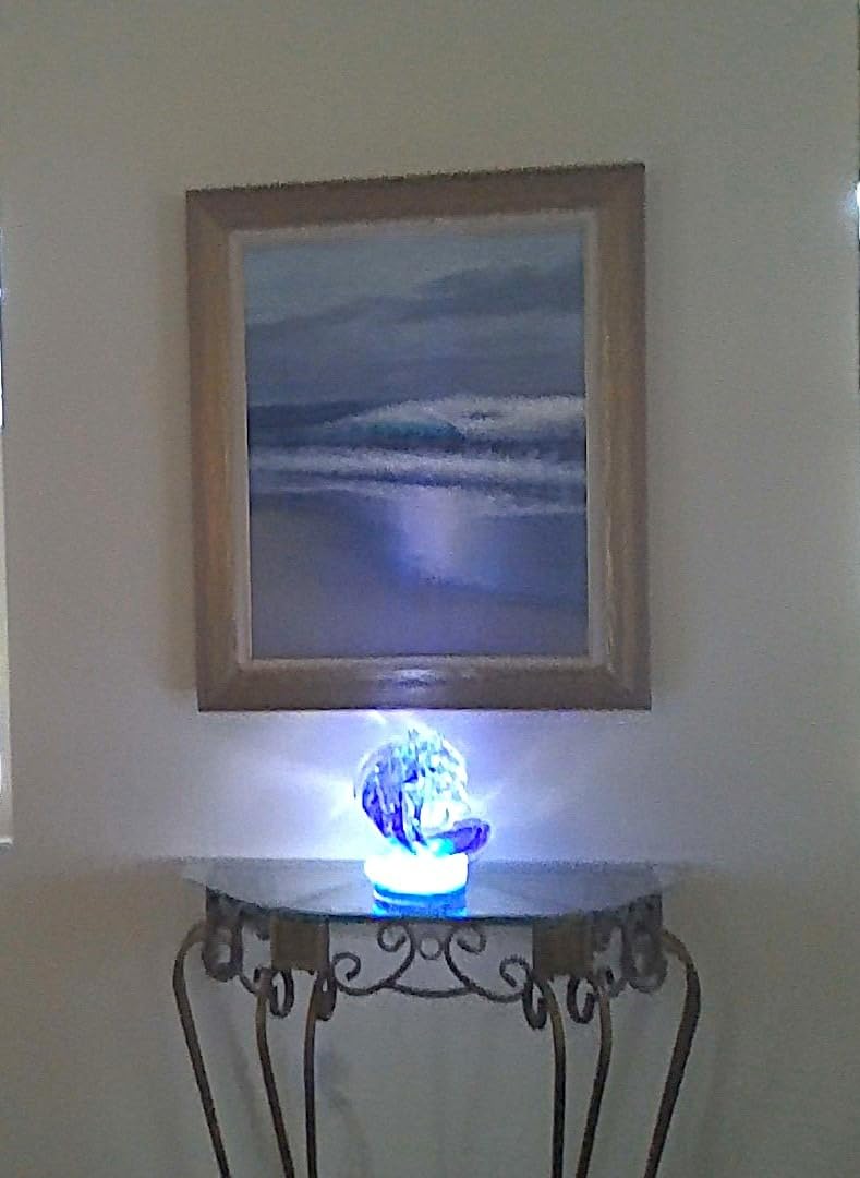 6 Inch Round Led Light Base, USB Charging & Battery Power Display Stand customer photo 1